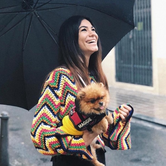 multicolor crochet set shorts and top - Picture 3 of 9